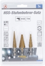 BGS Diy HSS-Stufenbohrsatz, 3-20 mm, 3-tlg.