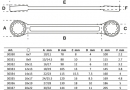 BGS extra flache Doppelring-Schlssel-Satz SW6-22 8-tlg.